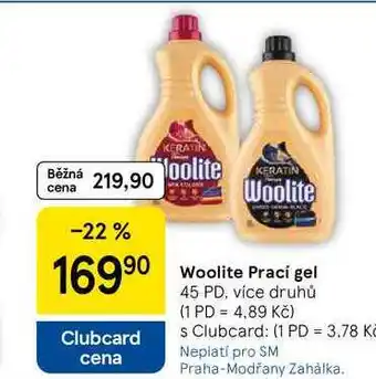 Tesco Woolite Prací gel, 45 PD, více druhů nabídka