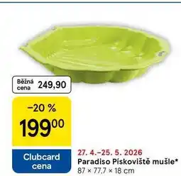 Tesco Paradiso Pískoviště mušle, 87 × 77,7 x 18 cm nabídka