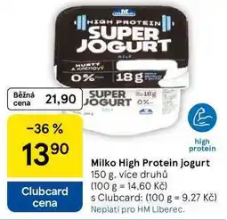 Tesco Milko High Protein jogurt, 150 g, více druhů nabídka