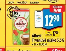 Albert Albert Trvanlivé mléko 3,5% nabídka