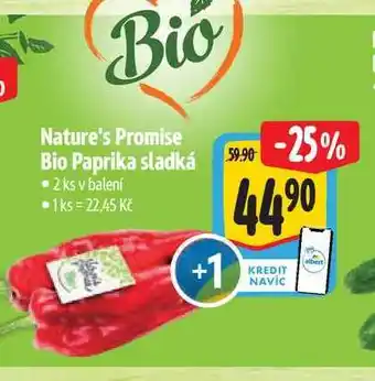 Albert Nature's Promise Bio Paprika sladká 2 ks nabídka