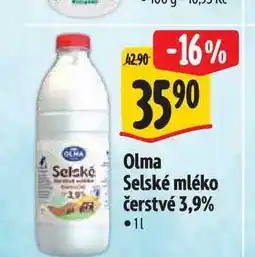 Albert Olma Selské mléko nabídka