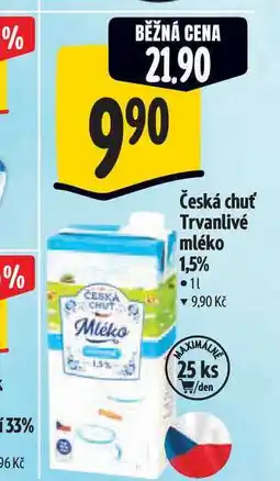 Albert Česká chuť Trvanlivé mléko 1,5% nabídka