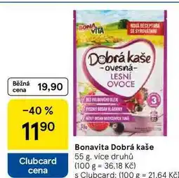 Tesco Bonavita Dobrá kaše, 55 g, více druhů nabídka