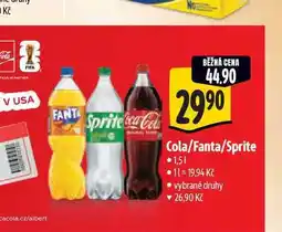 Albert Coca Cola/Fanta/Sprite nabídka