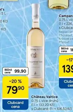 Tesco Château Valtice, 0.75 l, více druhů nabídka
