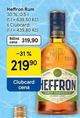 Tesco Heffron Rum 30% nabídka