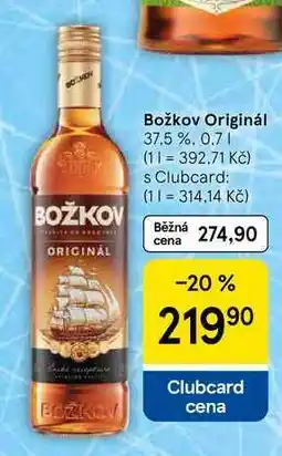 Tesco Božkov Originál 37.5% nabídka