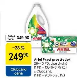 Tesco Ariel Prací prostředek, 26-40 PD, více druhů nabídka