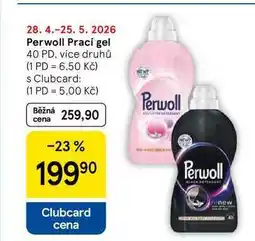 Tesco Perwoll Prací gel, 40 PD, více druhů nabídka