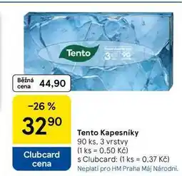 Tesco Tento Kapesníky, 90 ks, 3 vrstvy nabídka