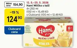 Tesco Hami Mlíčko s kaší, 4× nabídka