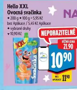 Albert Hello XXL Ovocná svačinka nabídka