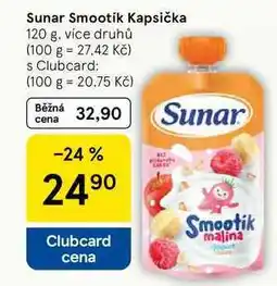 Tesco Sunar Smootík Kapsička, 120 g, více druhů nabídka
