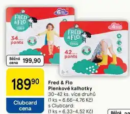 Tesco Fred & Flo Plenkové kalhotky, 30-42 ks nabídka