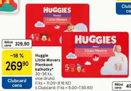 Tesco Huggie Little Movers Plenkové kalhotky, 30-36 ks nabídka