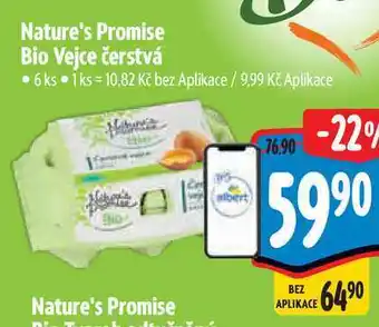 Albert Nature's Promise Bio Vejce čerstvá 6 ks nabídka