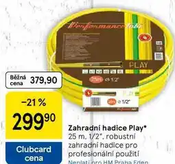 Tesco Zahradní hadice Play, 25 m. 1/2, robustní zahradní hadice pro profesionální použití nabídka