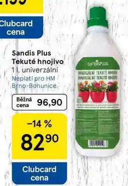 Tesco Sandis Plus Tekuté hnojivo univerzální nabídka