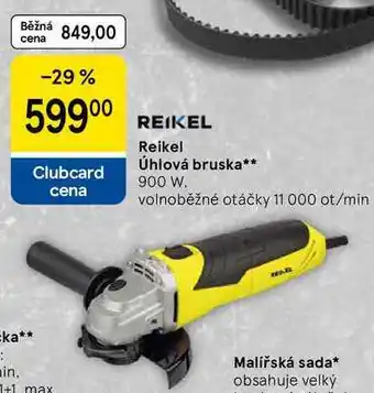 Tesco Reikel Úhlová bruska, 900 W. volnoběžné otáčky 11 000 ot/min nabídka