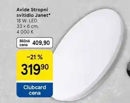 Tesco Avide Stropní svítidlo Janet, 18 W. LED. 33 x 6 cm. 4 000 K nabídka