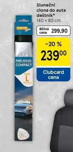 Tesco Sluneční clona do auta deštník, 140 x 80 cm nabídka