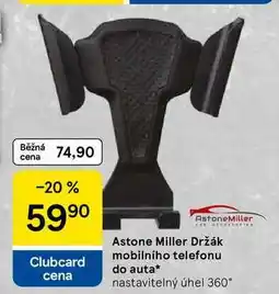 Tesco Astone Miller Držák mobilního telefonu do auta, nastavitelný úhel 360° nabídka