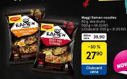Tesco Maggi Ramen noodles, 90 g, dva druhy nabídka