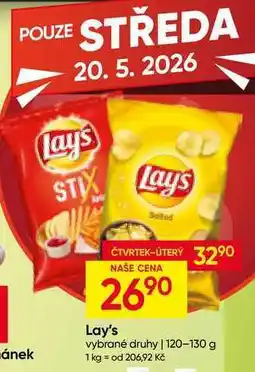 Hruška Lay's vybrané druhy nabídka