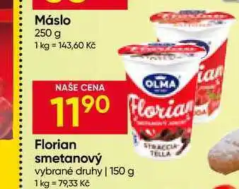 Hruška Florian smetanový vybrané druhy nabídka