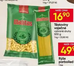 Hruška Malitas Těstoviny vaječné vybrané druhy nabídka