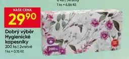 Hruška Dobrý výběr Hygienické kapesníky 200 ks 2vrstvé nabídka