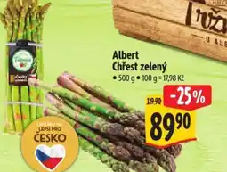 Albert Albert Chřest zelený nabídka