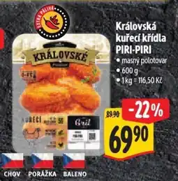 Albert Královská kuřecí křídla PIRI-PIRI nabídka
