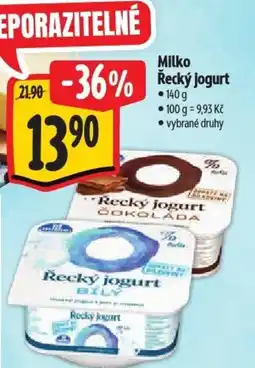 Albert Milko Řecký jogurt nabídka