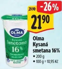 Albert Olma Kysaná smetana 16% nabídka
