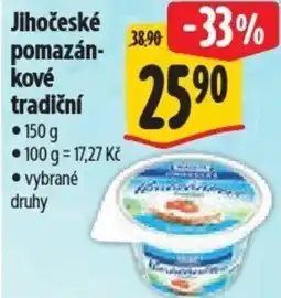 Albert Madeta Jihočeské pomazánkové tradiční nabídka