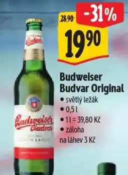 Albert Budweiser Budvar Original nabídka