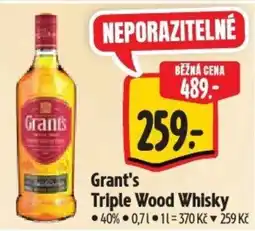 Albert Grant's Triple Wood Whisky nabídka