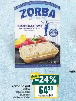 Billa Zorba na gril nabídka