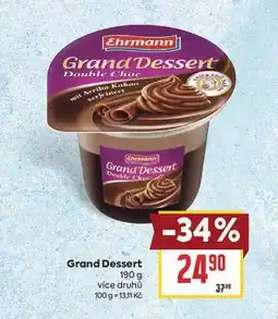 Billa Grand Dessert nabídka