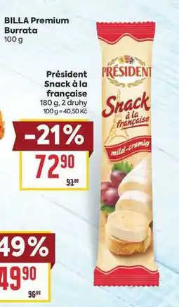 Billa Président Snack à la française nabídka