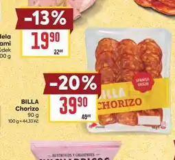Billa BILLA Chorizo nabídka