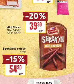 Billa Mini Sticks nabídka