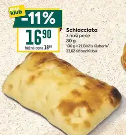 Billa Schiacciata z naší pece nabídka