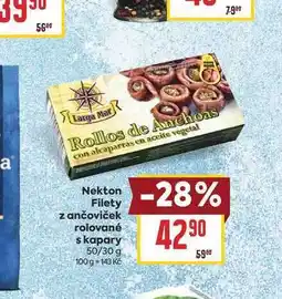 Billa Nekton Filety z ančoviček rolované s kapary 50/30 g nabídka