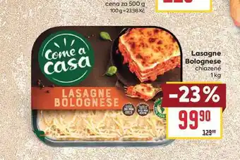 Billa Lasagne Bolognese chlazené nabídka