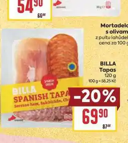 Billa BILLA Tapas nabídka