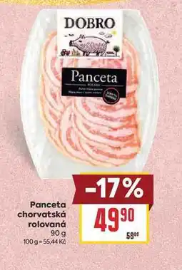 Billa Panceta chorvatská rolovaná nabídka