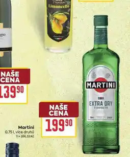 Billa Martini nabídka